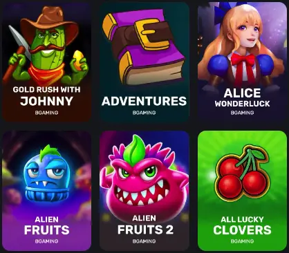 Falcon Casino Mobile Game Selection