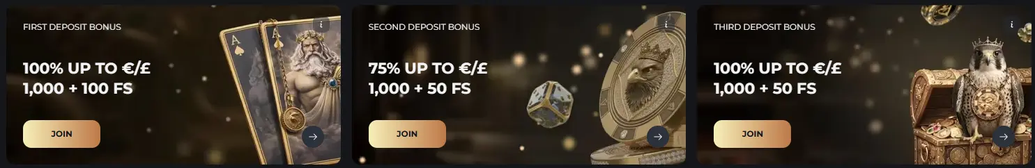 Falcon Welcome Bonus: GBP 3,000 + 200 Free Spins
